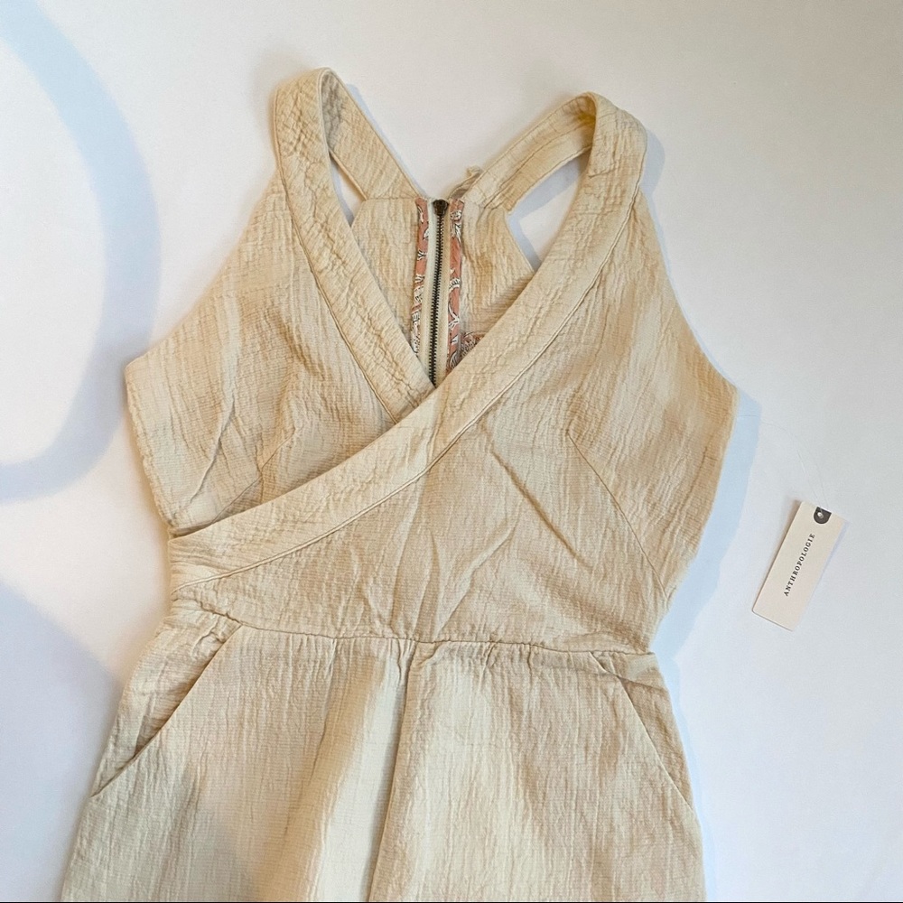 New• Anthropologie • DEMI TEXTURED JUMPSUIT - Picture 6 of 8